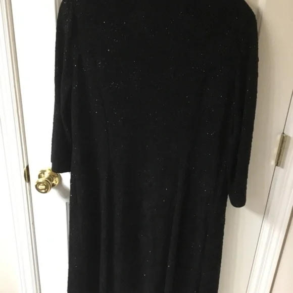 2Piece Alex Evenings Black Dress with Gorgeous Topper, NWT, Size 16 - Picture 6 of 16